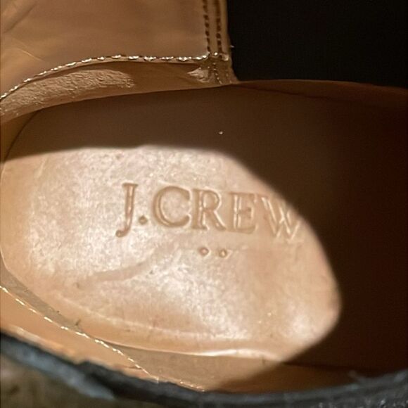 J. Crew Rory Black Leather Heeled Ankle Boots Womens Size 7.5 AR846 - Picture 10 of 12